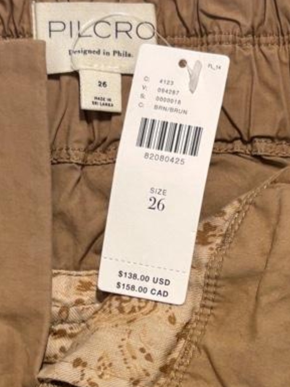 Pilcro Low Rise Relaxed Fit Cargo Pants NWTS - Picture 4 of 9